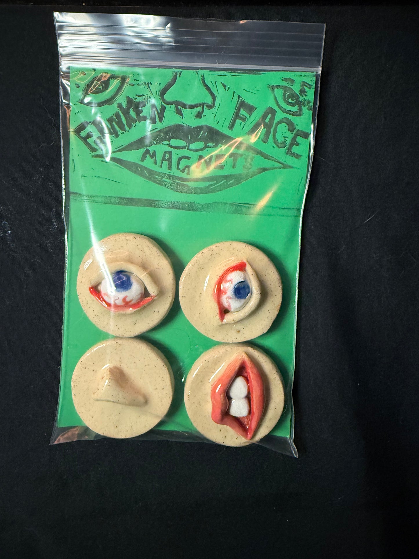 Franken Face Magnets pk 14