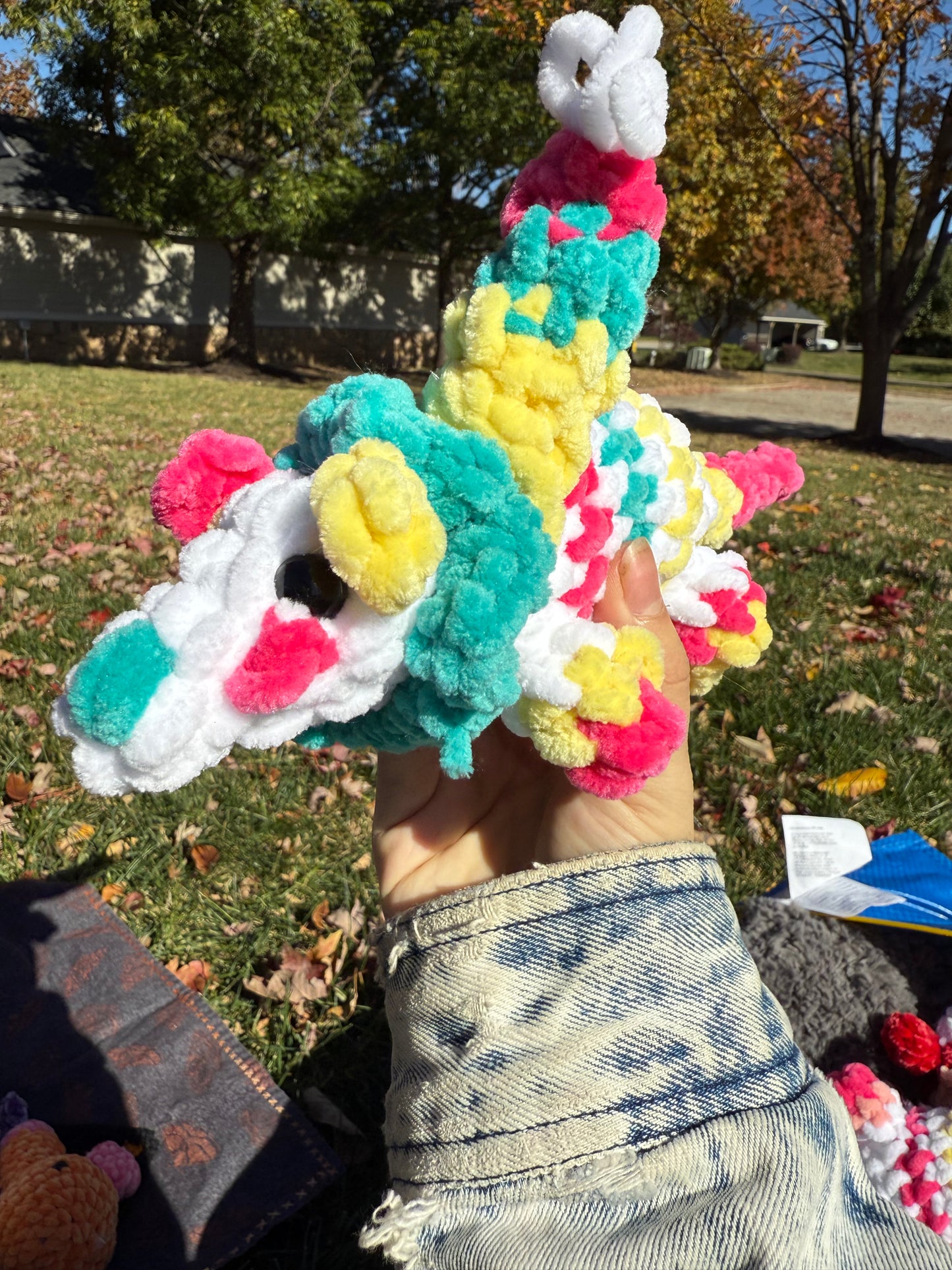 Crochet Clown Opossum 2
