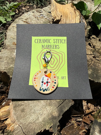 Ceramic Circus Stitch Markers