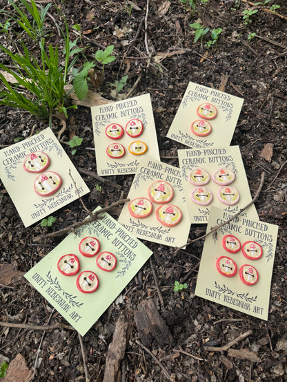 Hand Pinched Buttons - Set 20