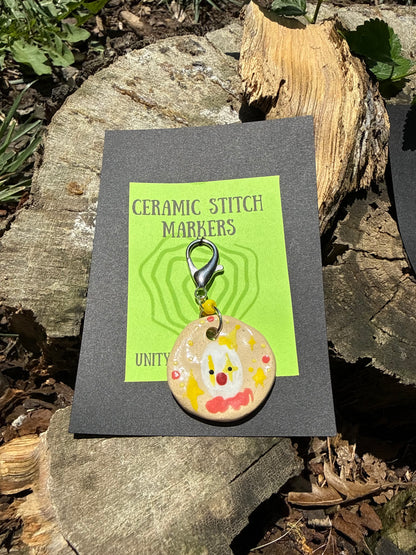 Ceramic Circus Stitch Markers