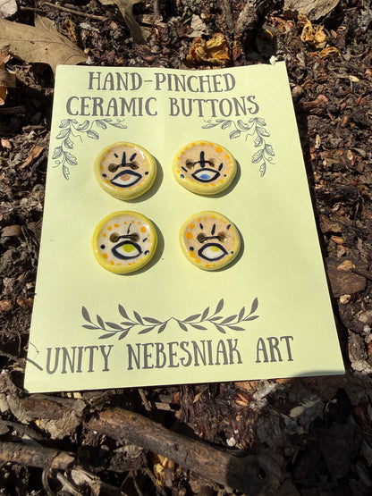 Hand Pinched Buttons - Set 7