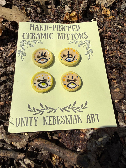 Hand Pinched Buttons - Set 7