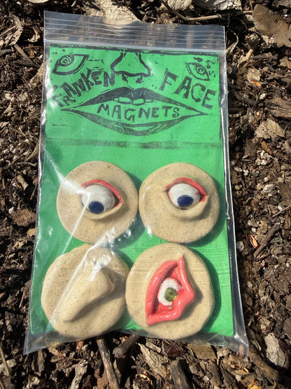 Franken Face Magnets pk 9