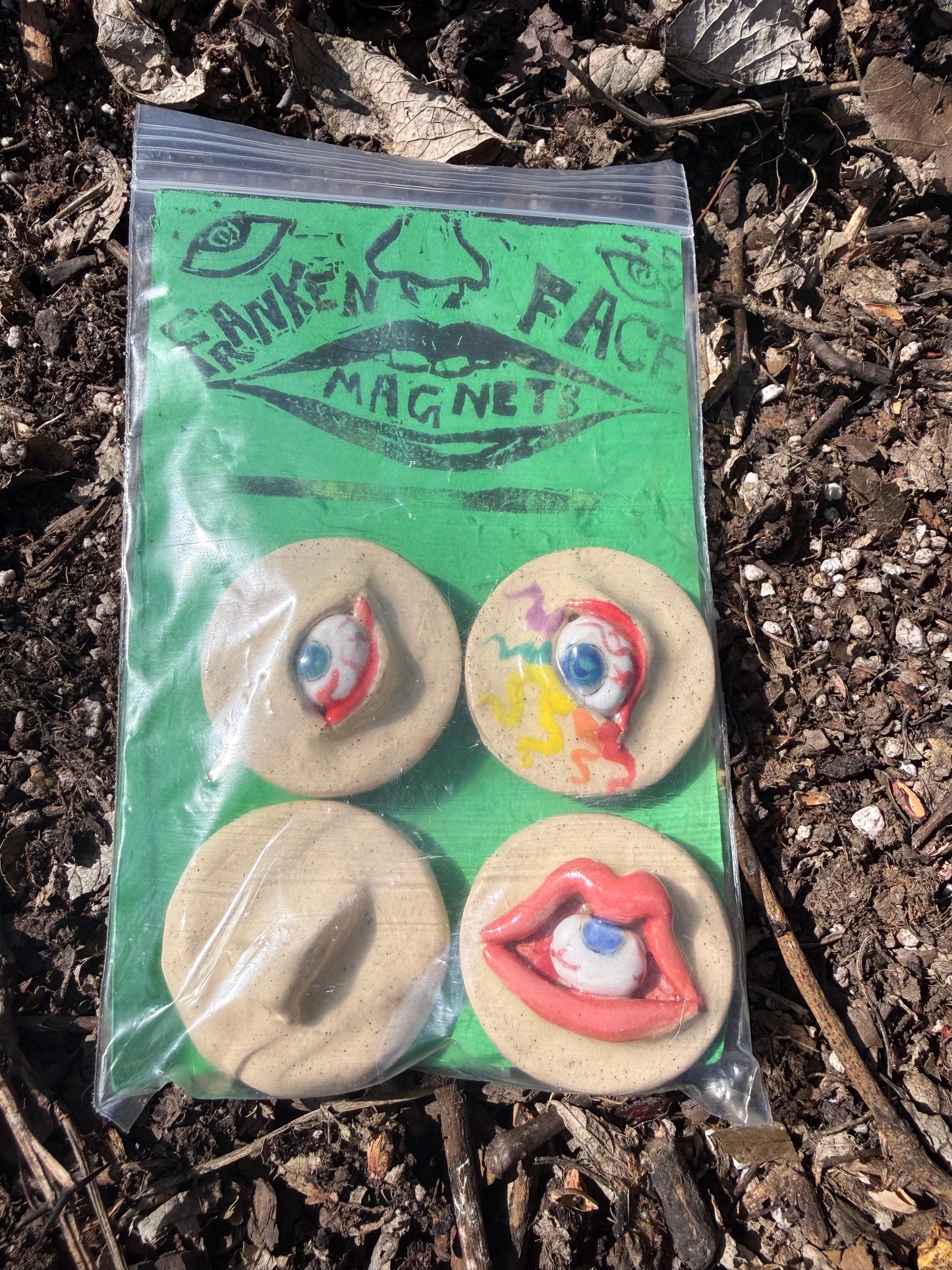 Franken Face Magnets pk 13