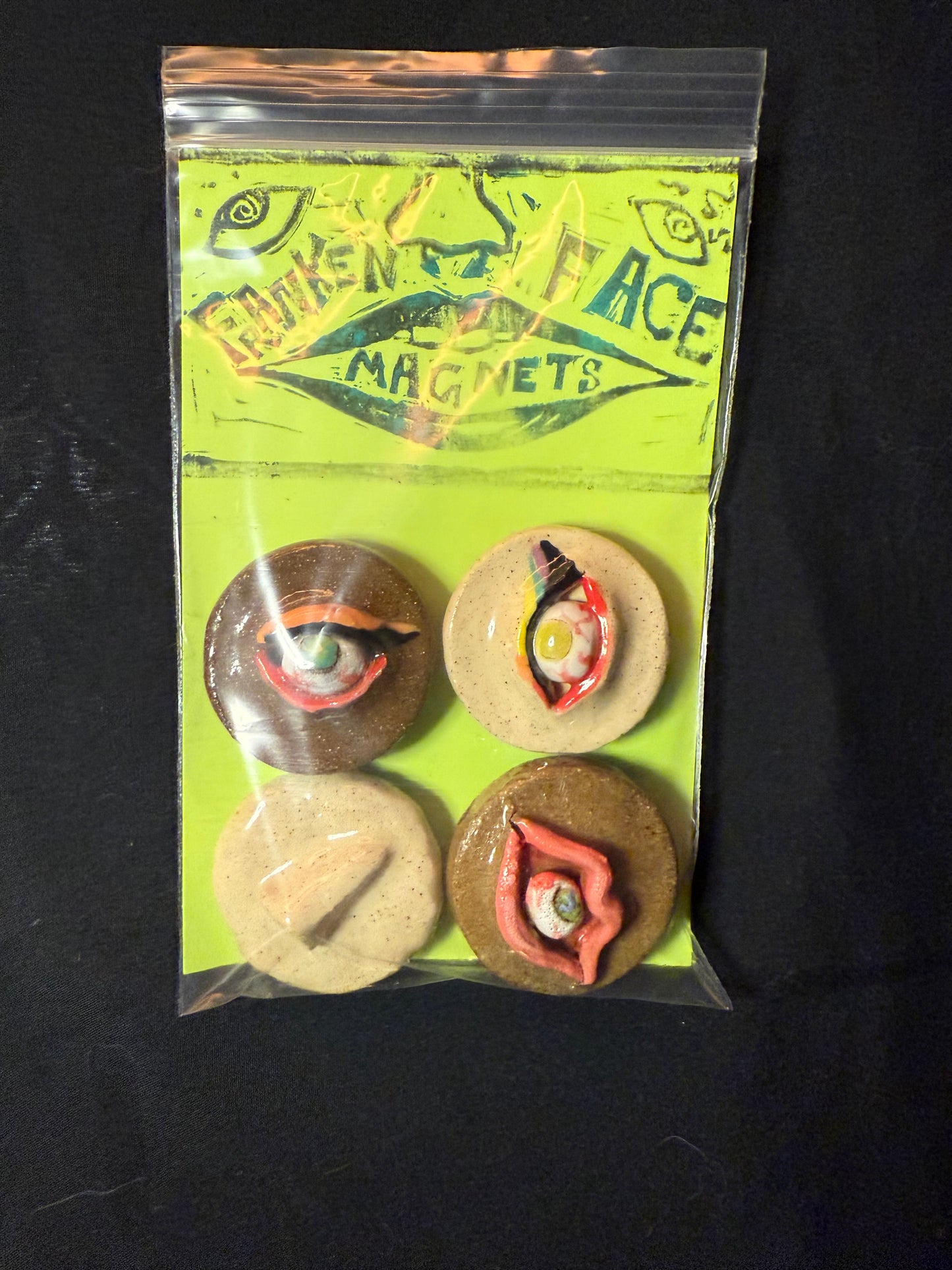 Franken Face Magnets pk 5