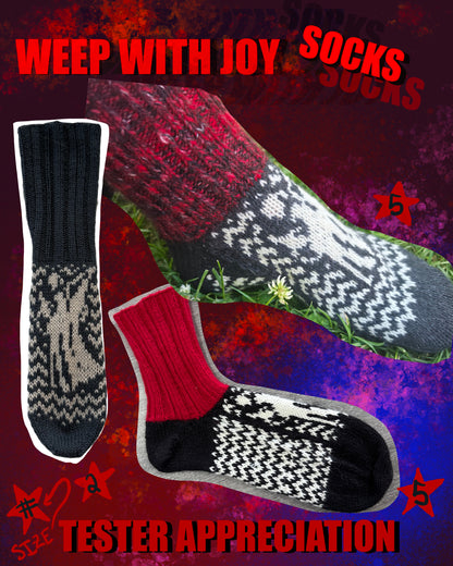 Weep With Joy SOCK Pattern