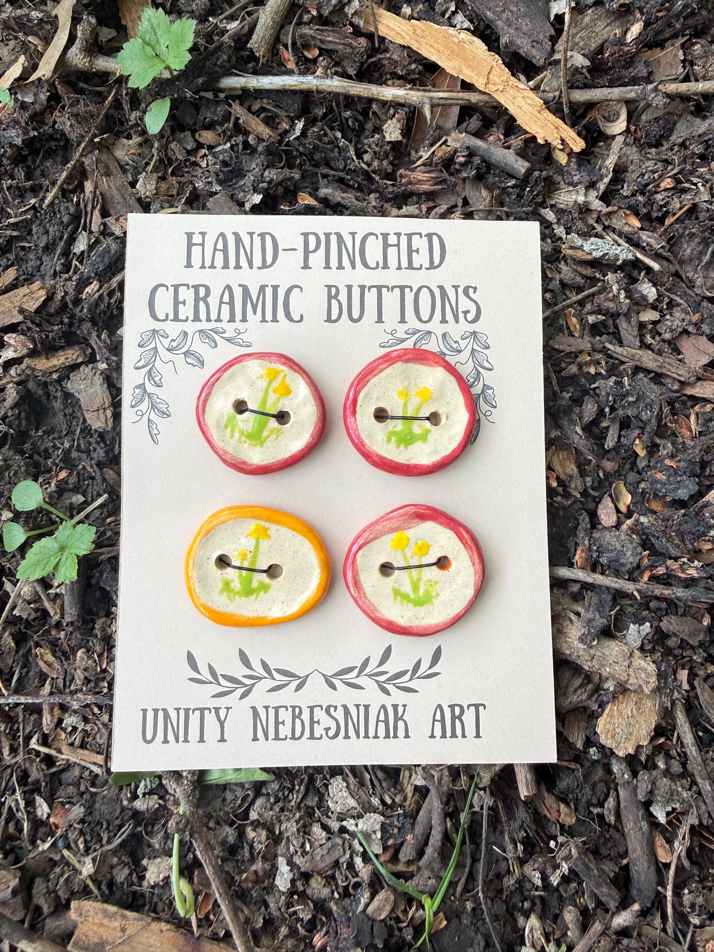 Hand Pinched Buttons - Set 15