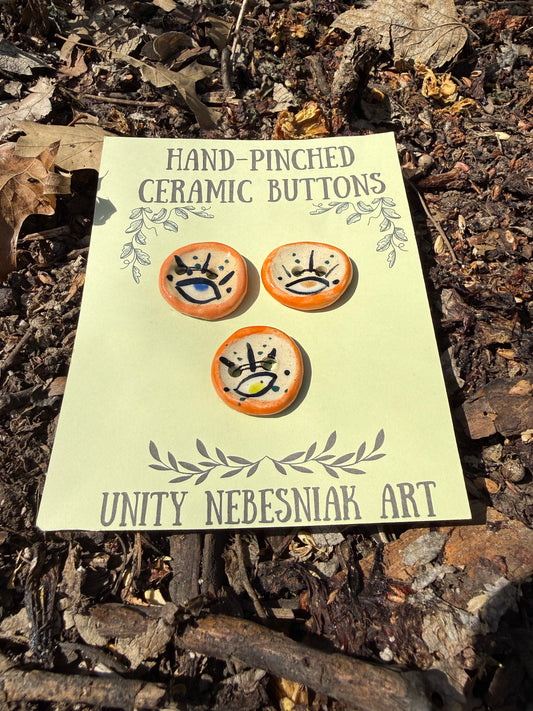 Hand Pinched Buttons - Set 8