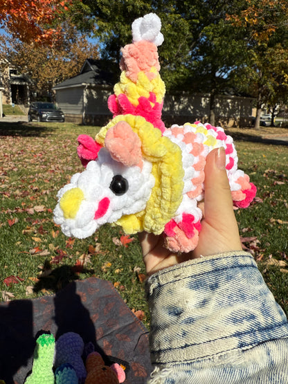 Crochet Clown Opossum 4