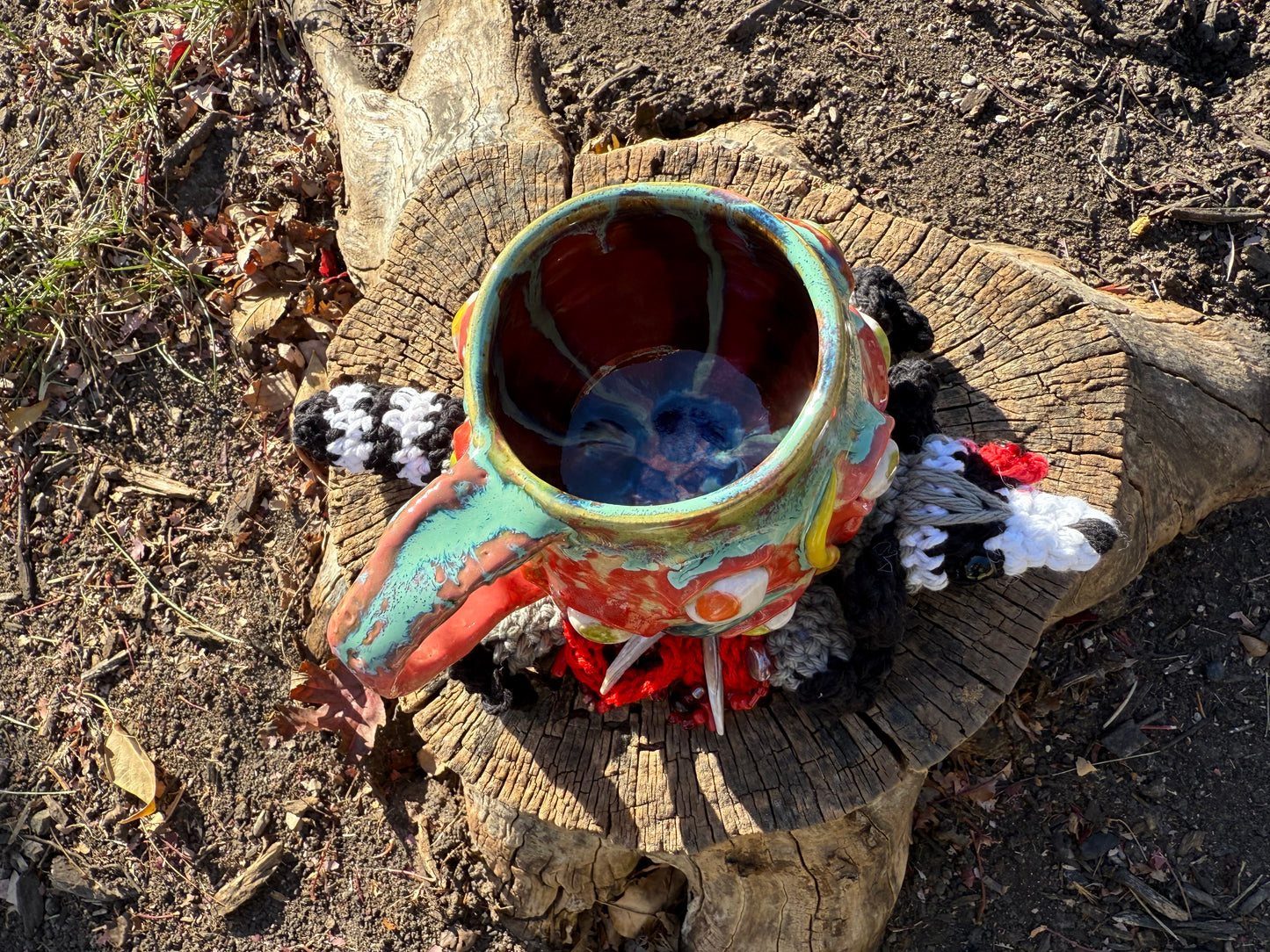 Racoon Road Kill Mug Rug