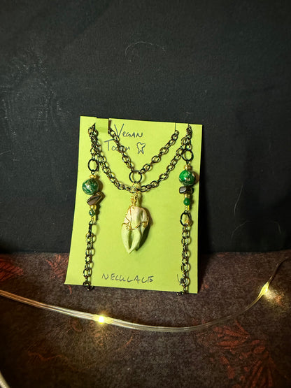Vegan tooth necklace 1