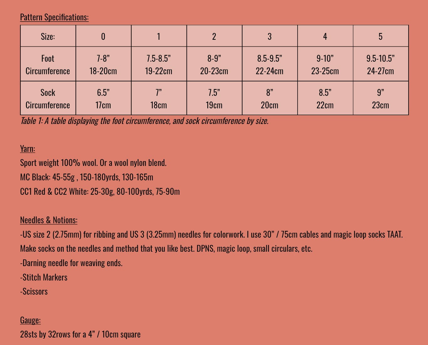 Spring Test Knit-A-Thon Pattern Information
