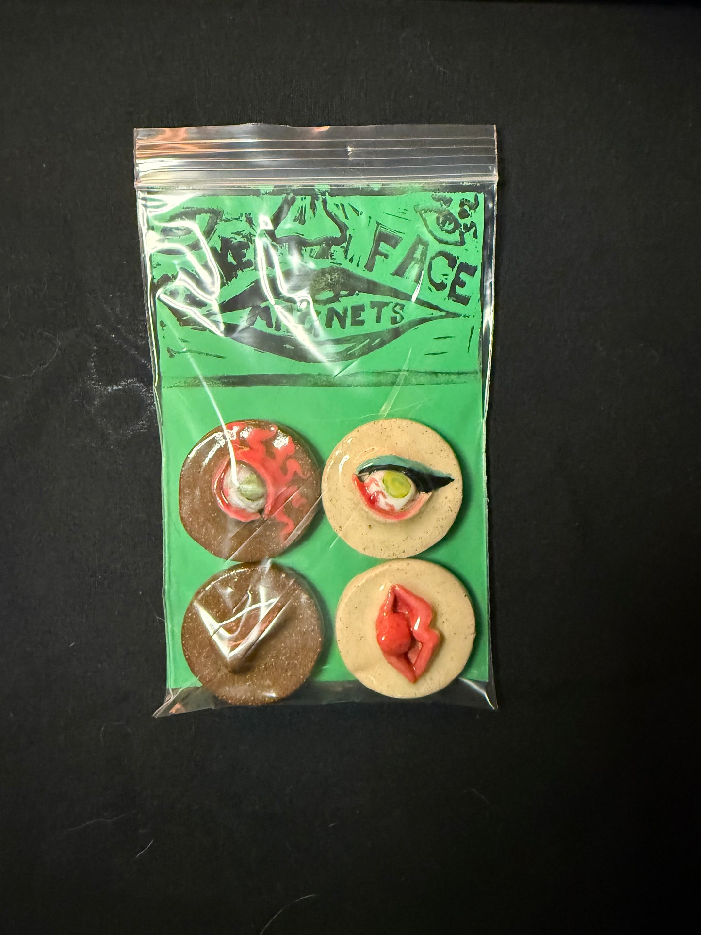 Franken Face Magnets pk 8