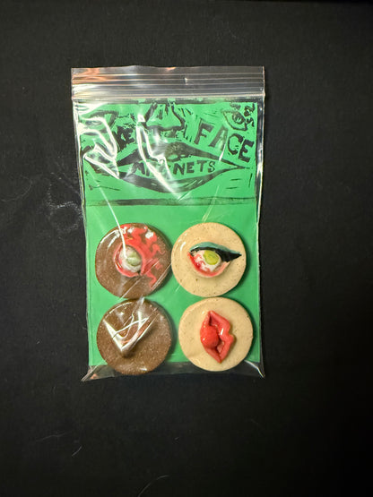 Franken Face Magnets pk 8