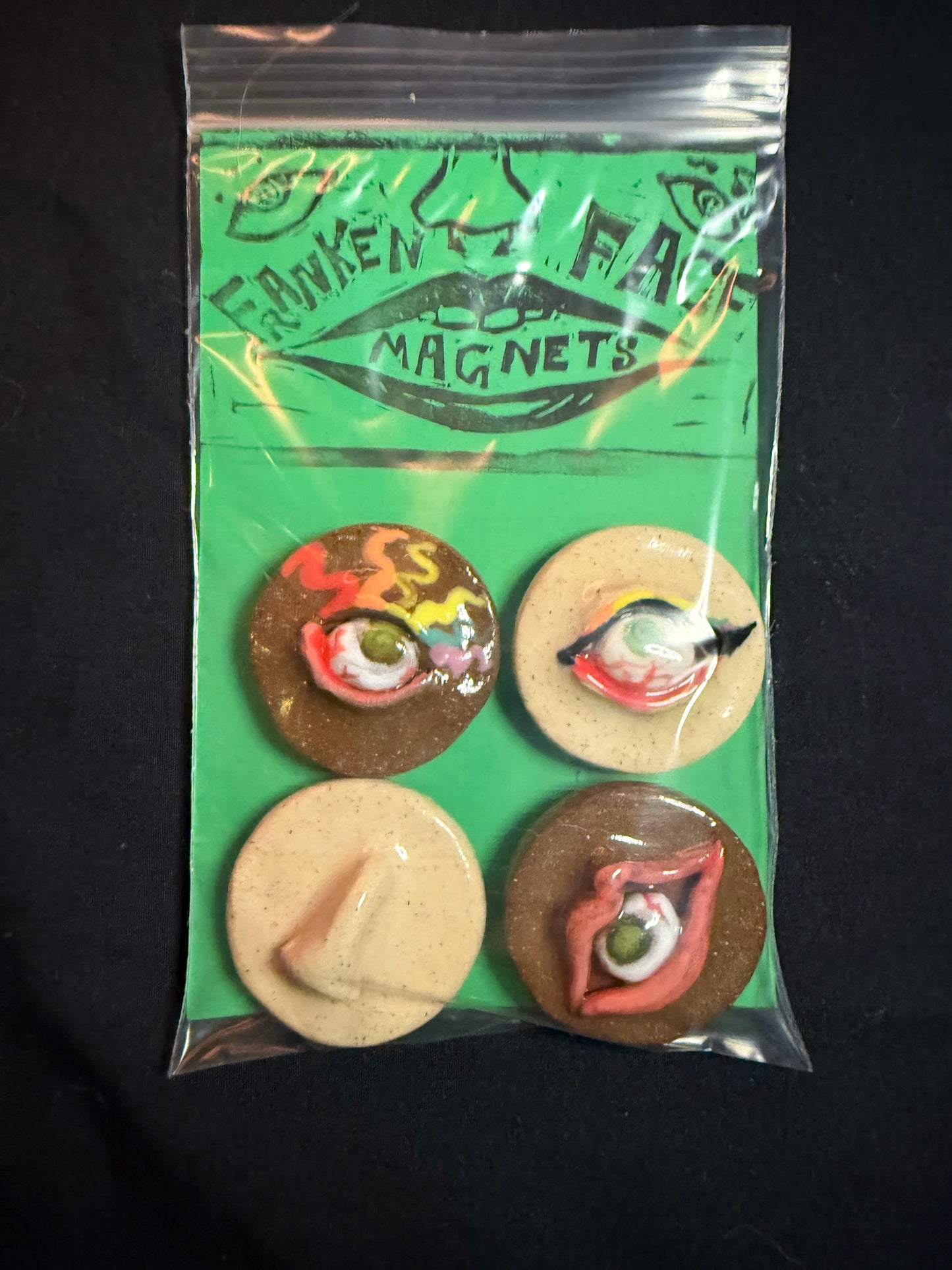 Franken Face Magnets pk 6