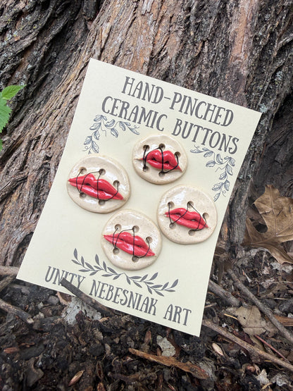 Hand Pinched Buttons - Set 34