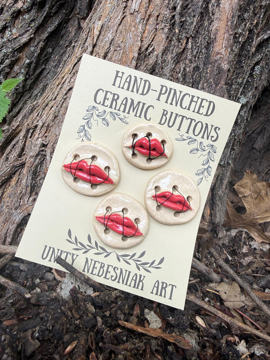 Hand Pinched Buttons - Set 34