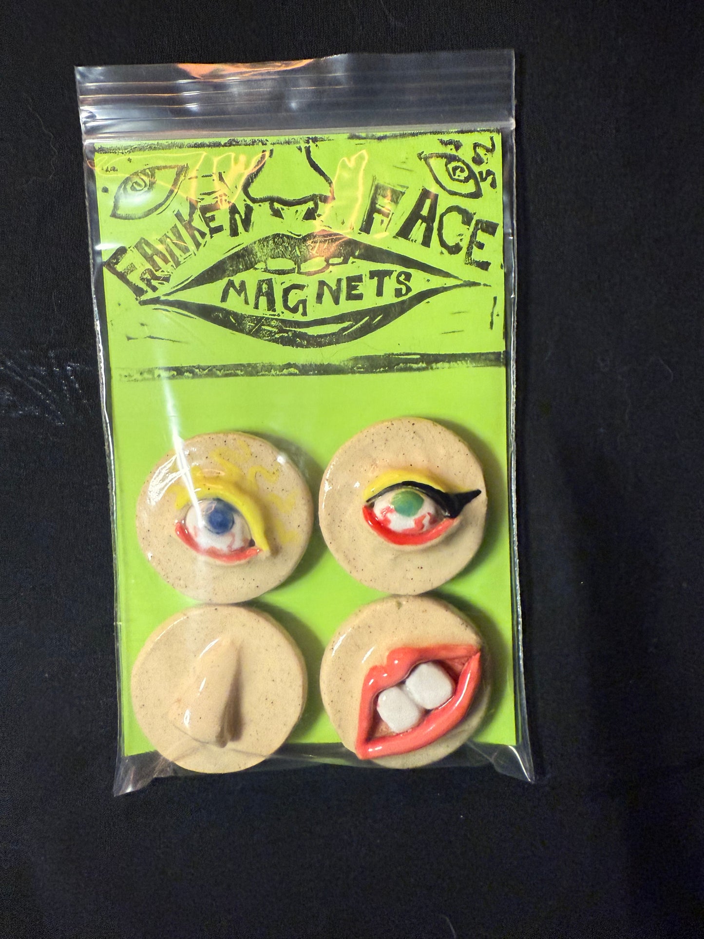 Franken Face Magnets pk 11