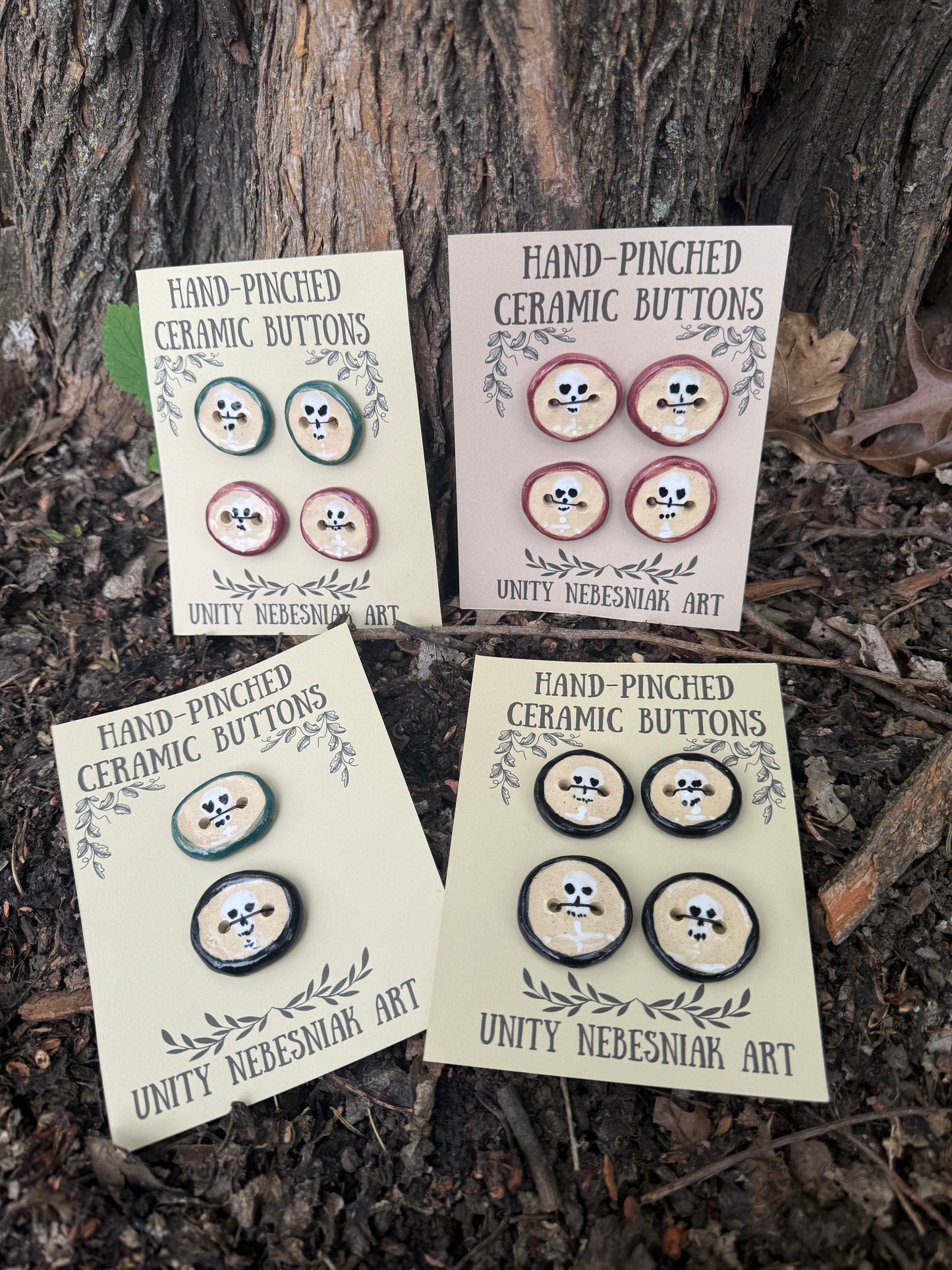 Hand Pinched Buttons - Set 26