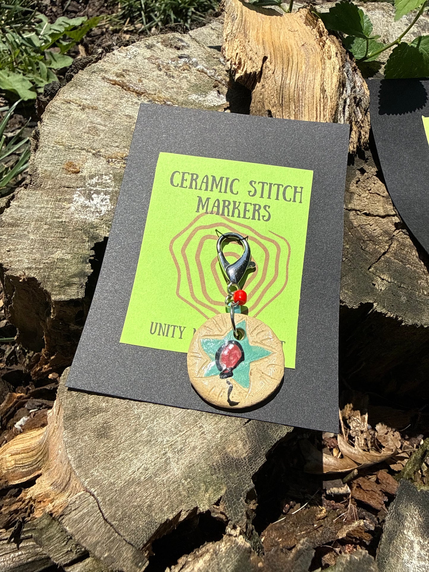 Ceramic Circus Stitch Markers