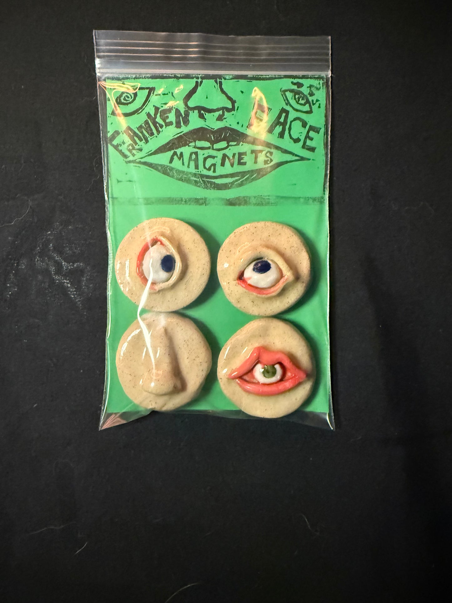 Franken Face Magnets pk 9