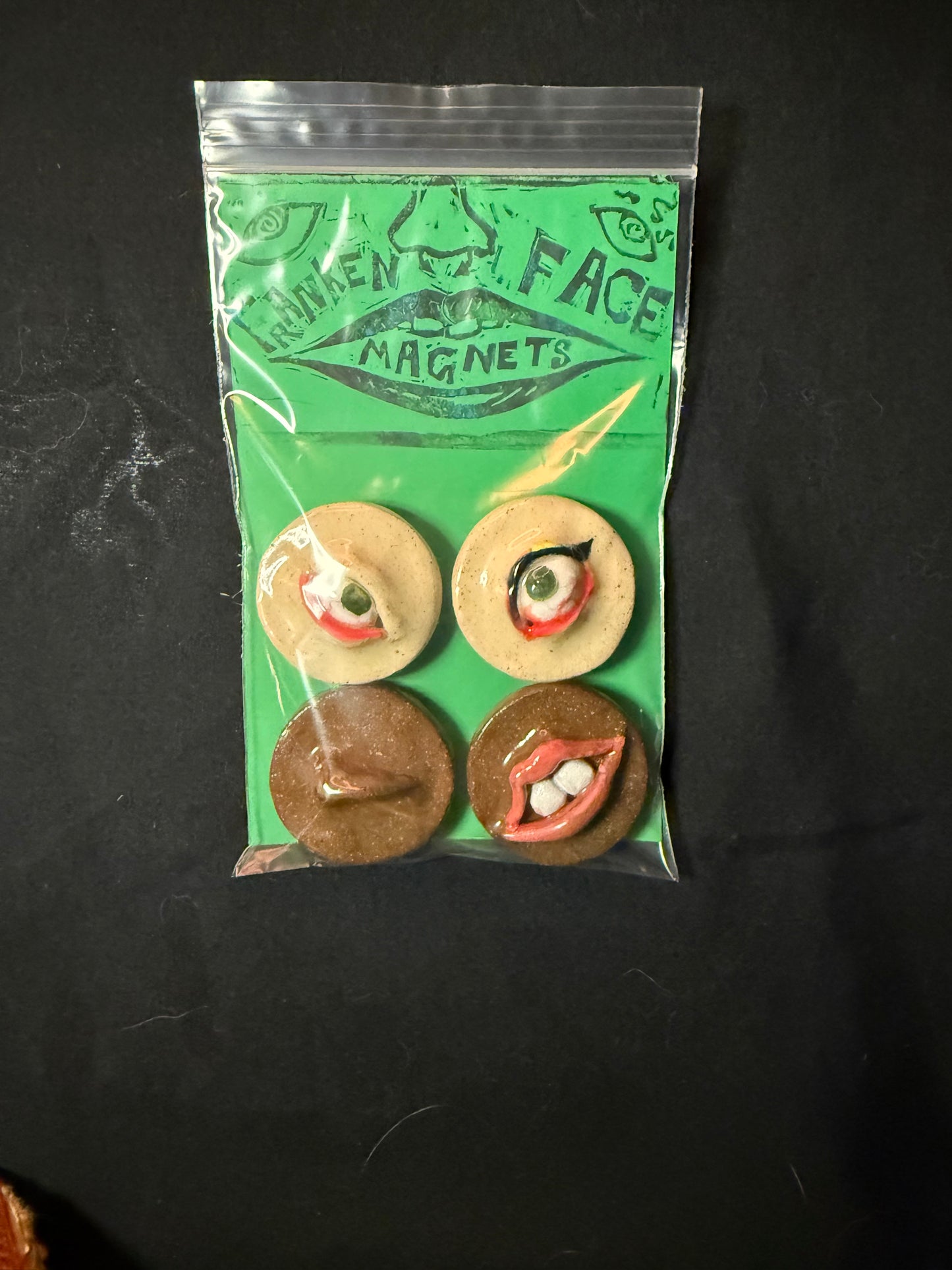 Franken Face Magnets pk 2