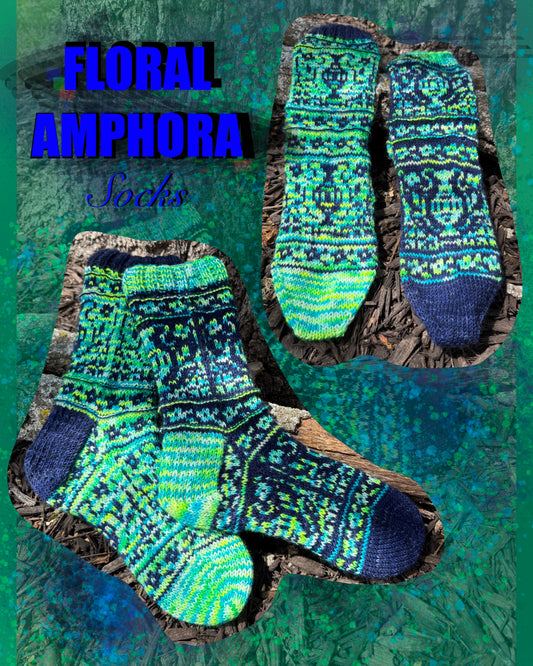 Floral Amphora Socks