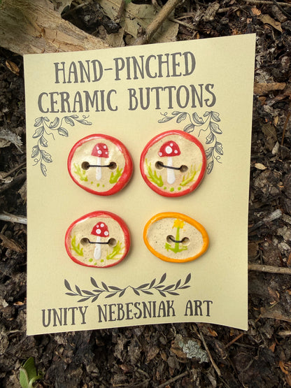 Hand Pinched Buttons - Set 22