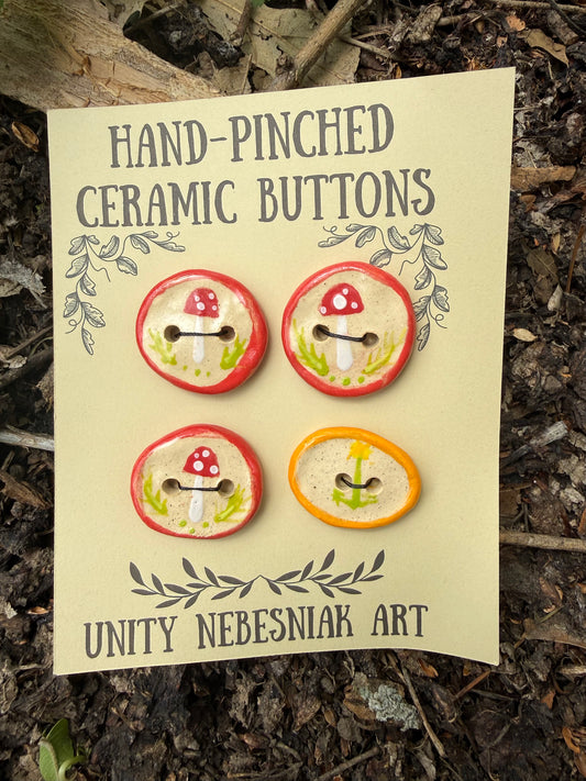 Hand Pinched Buttons - Set 22