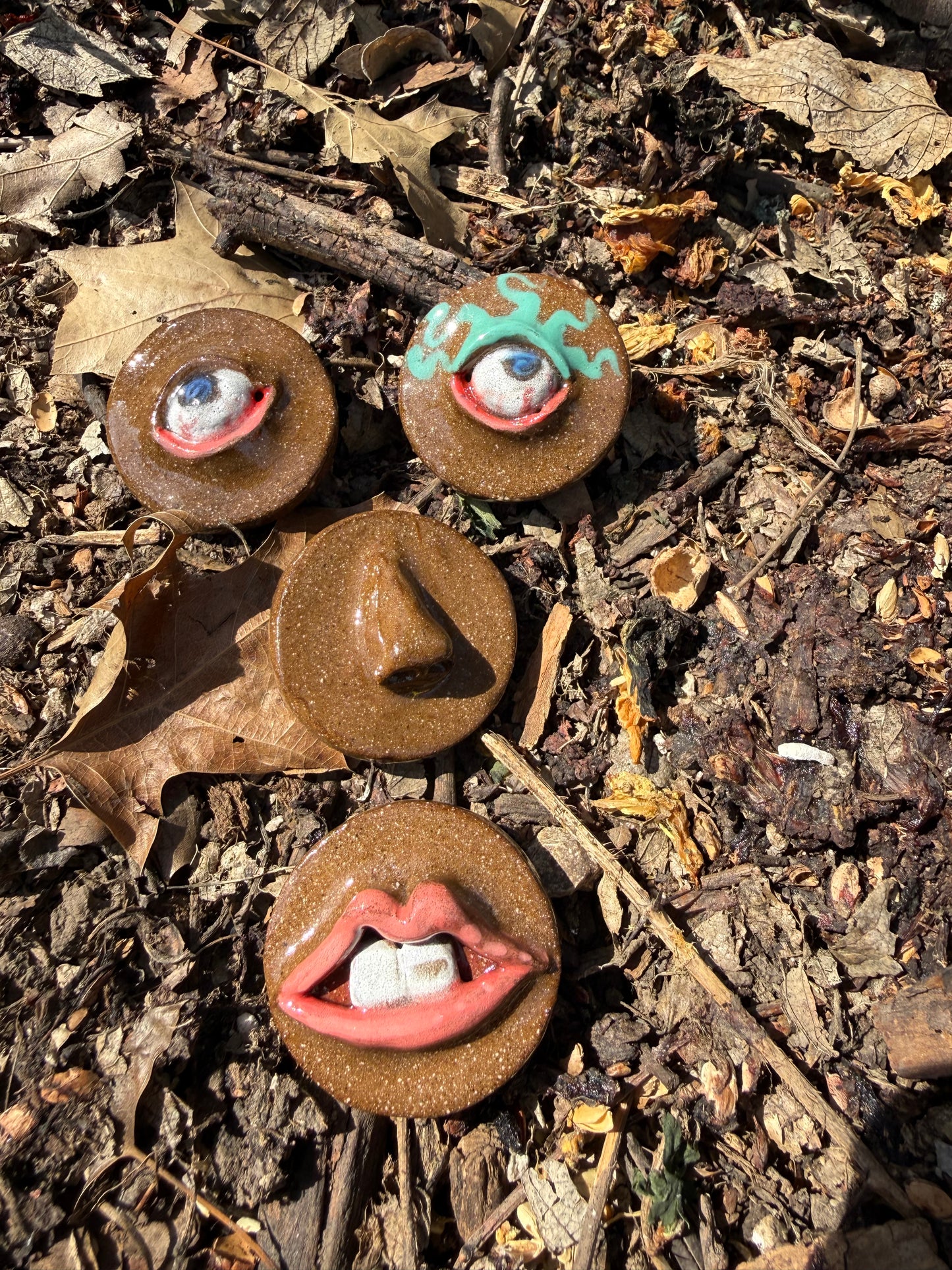 Franken Face Magnets pk 16