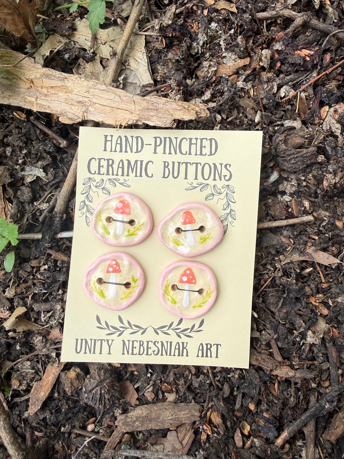 Hand Pinched Buttons - Set 24