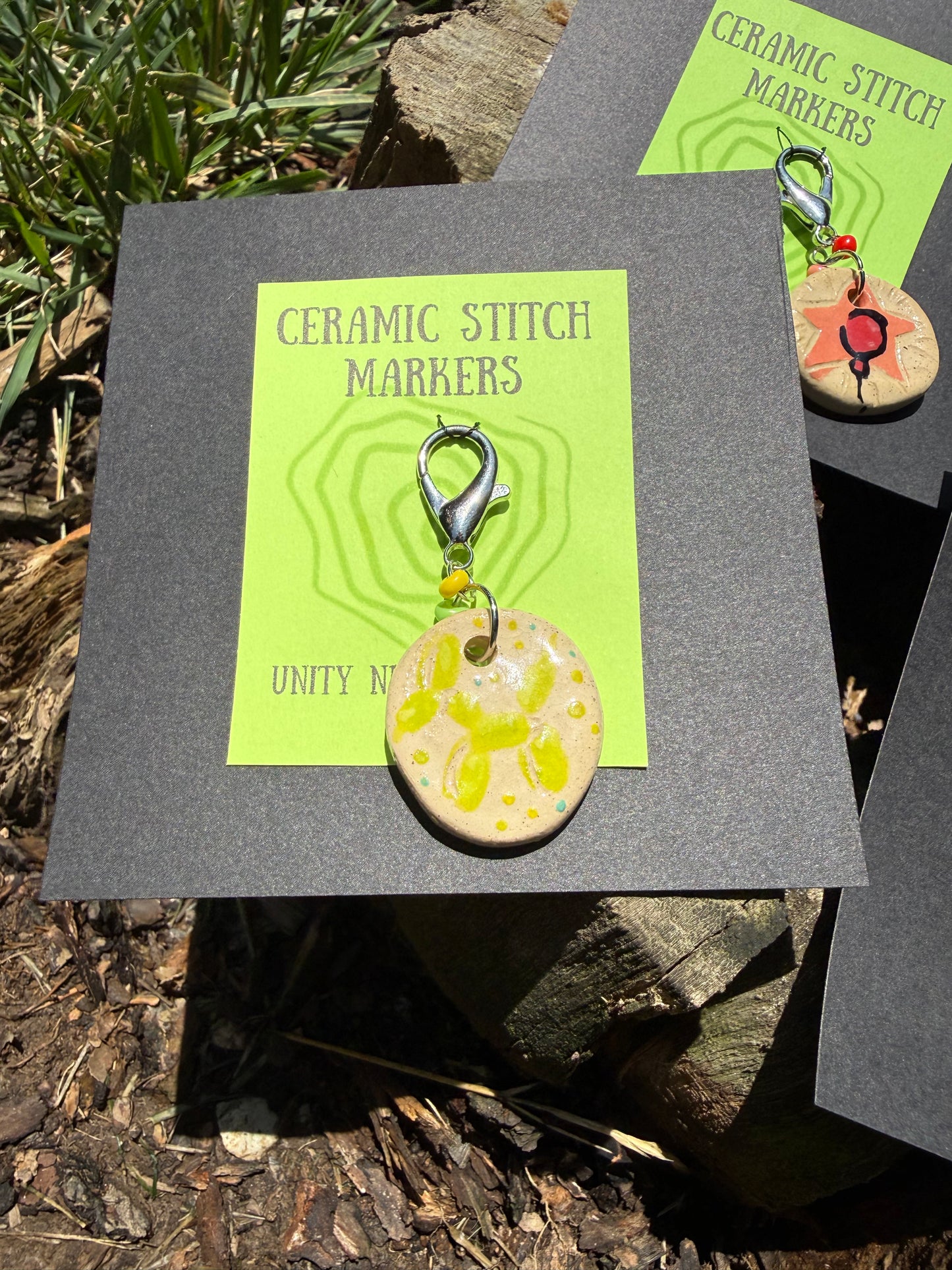 Ceramic Circus Stitch Markers