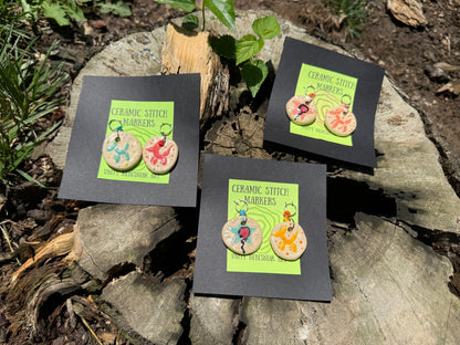 Ceramic Circus Stitch Markers