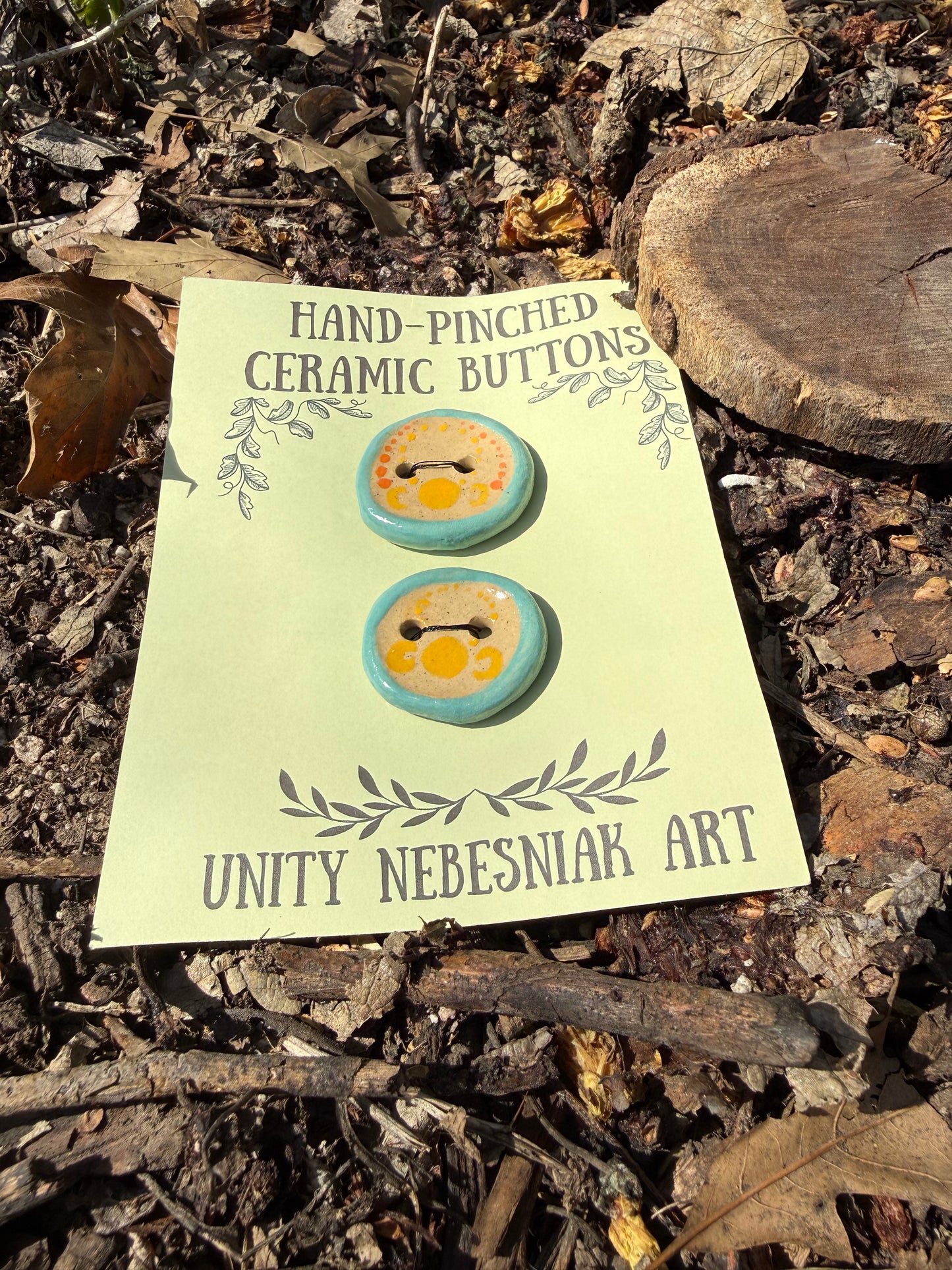 Hand Pinched Buttons - Set 4