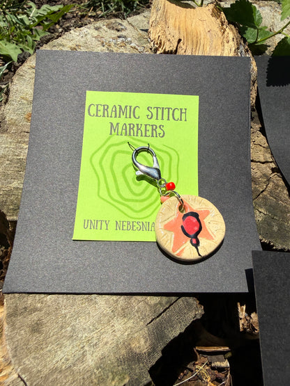 Ceramic Circus Stitch Markers
