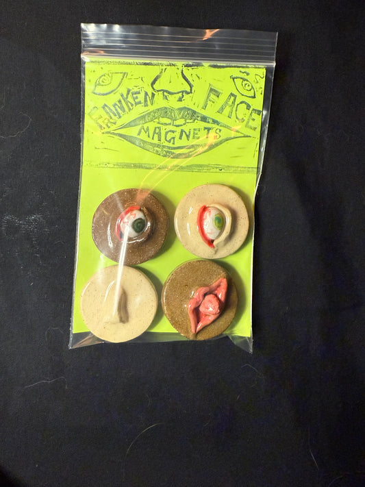 Franken Face Magnets pk 3