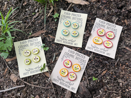 Hand Pinched Buttons - Set 16