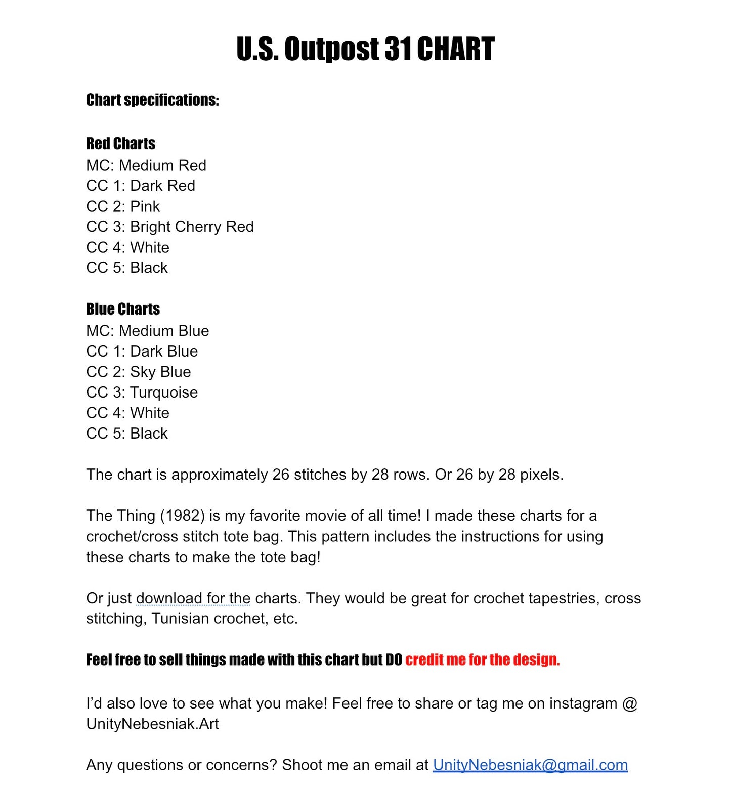 U.S. Outpost 31 Pattern