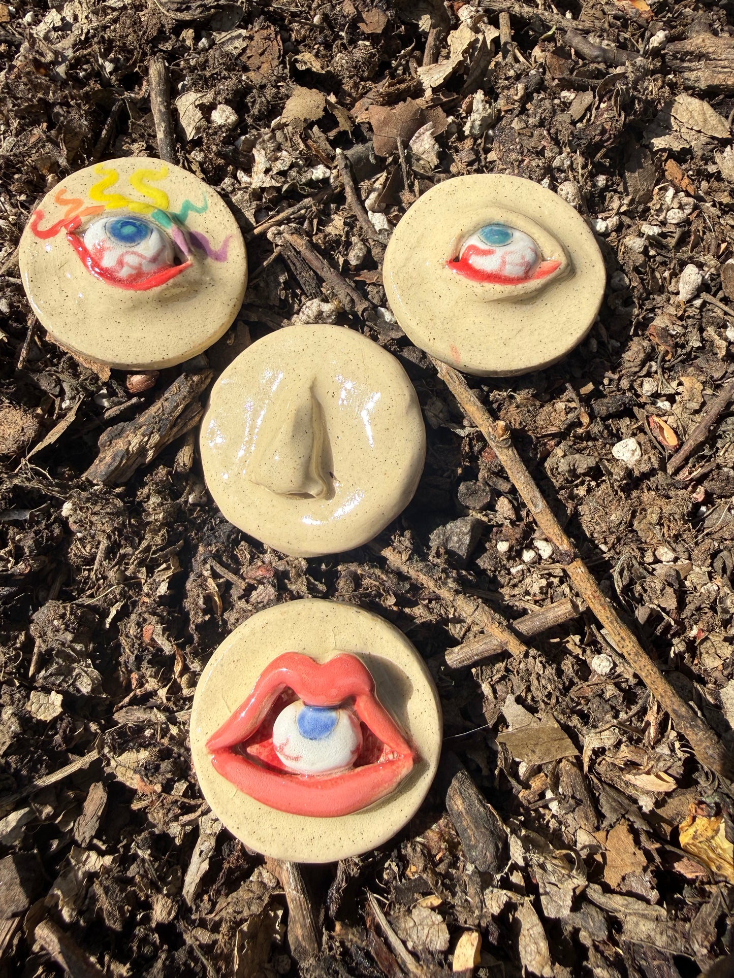 Franken Face Magnets pk 13
