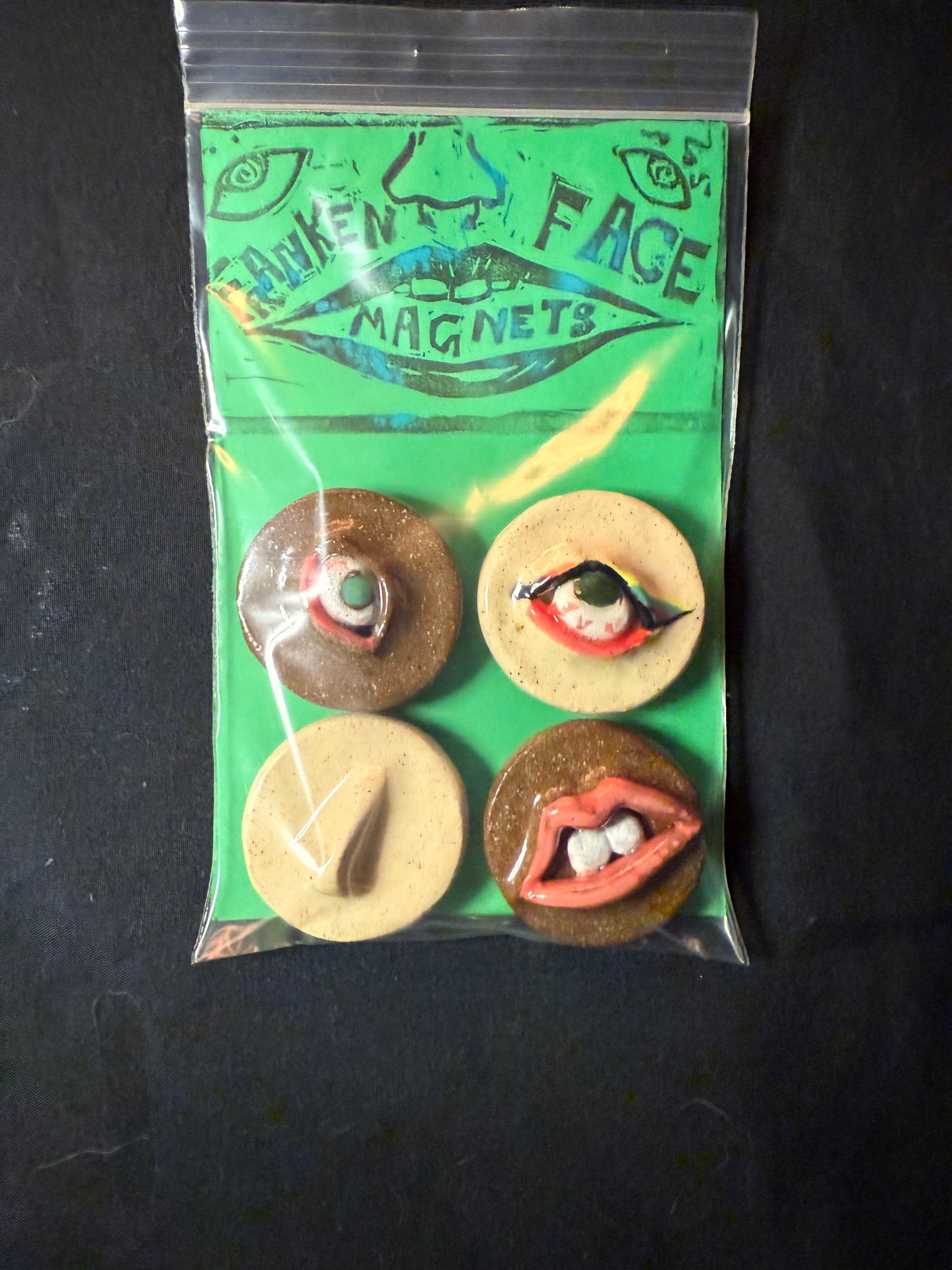 Franken Face Magnets pk 7
