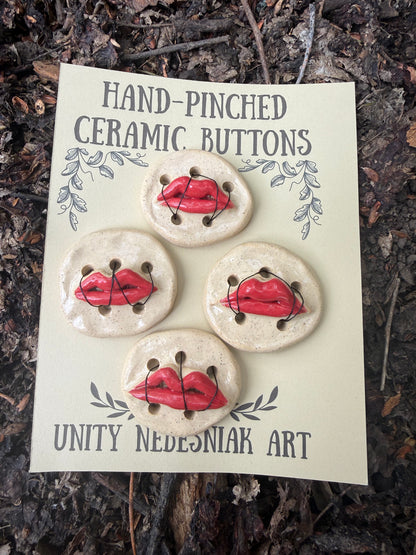 Hand Pinched Buttons - Set 32