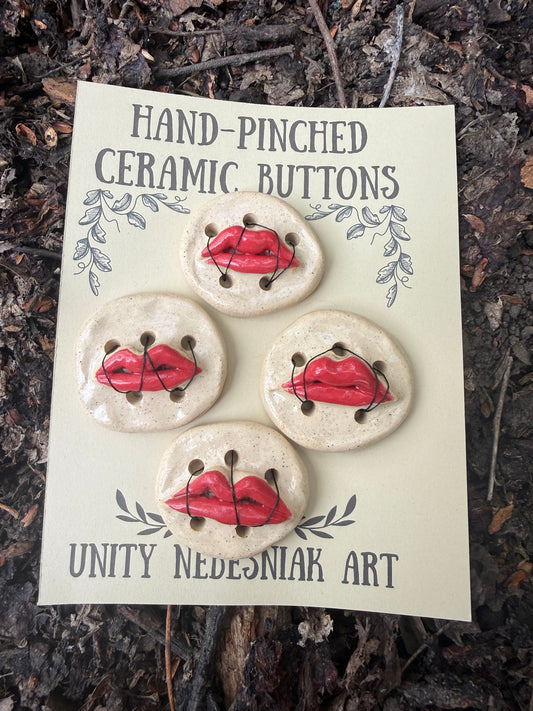 Hand Pinched Buttons - Set 32