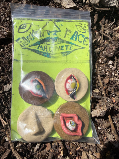 Franken Face Magnets pk 5