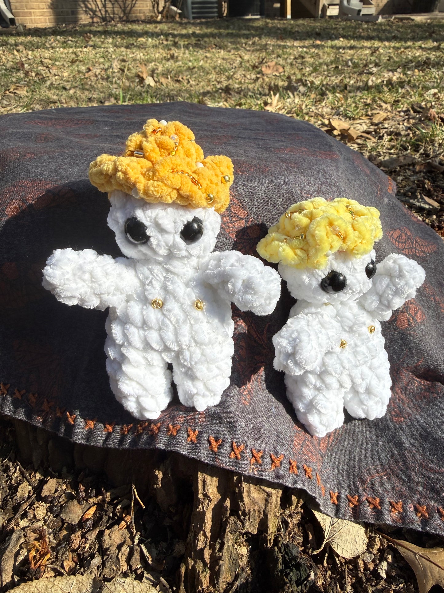 Beaded Crochet Shroom People