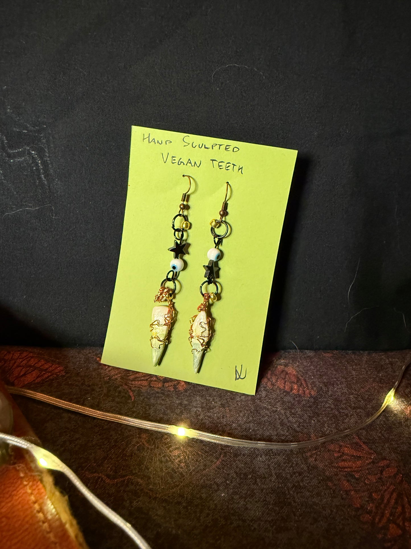 Vegan teeth earrings 6