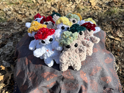Beaded Crochet Shroom People