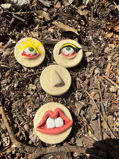 Franken Face Magnets pk 12