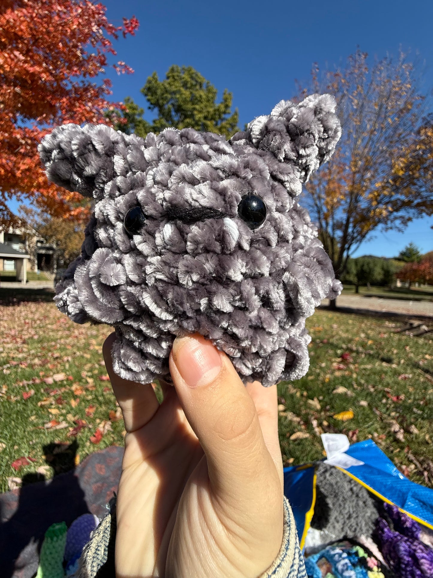 Small Crochet Bat