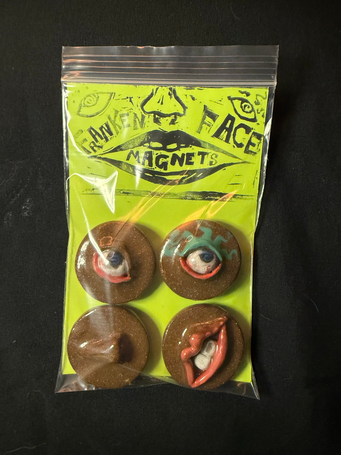 Franken Face Magnets pk 16